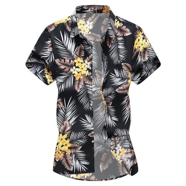 men's casual shirts 2021 shirt summer fashion beach print short sleeve hawaiian male blouse camisas masculina l0331, White;black
men's casual shirts 2021 shirt summer fashion beach print short sleeve hawaiian male blouse camisas masculina l0331, White;black