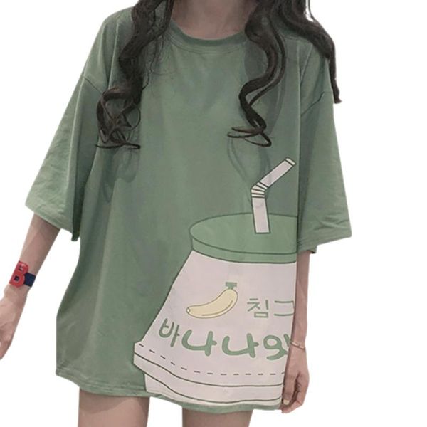 women's t-shirt women summer oversize round collar cute pink half sleeve casual cartoon juice japanese t shirt n, White
women's t-shirt women summer oversize round collar cute pink half sleeve casual cartoon juice japanese t shirt n, White