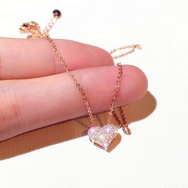 pendant necklaces luxury zircon love heart shape necklace for women dainty fashion wedding bridal jewelry choker gifts, Silver
pendant necklaces luxury zircon love heart shape necklace for women dainty fashion wedding bridal jewelry choker gifts, Silver