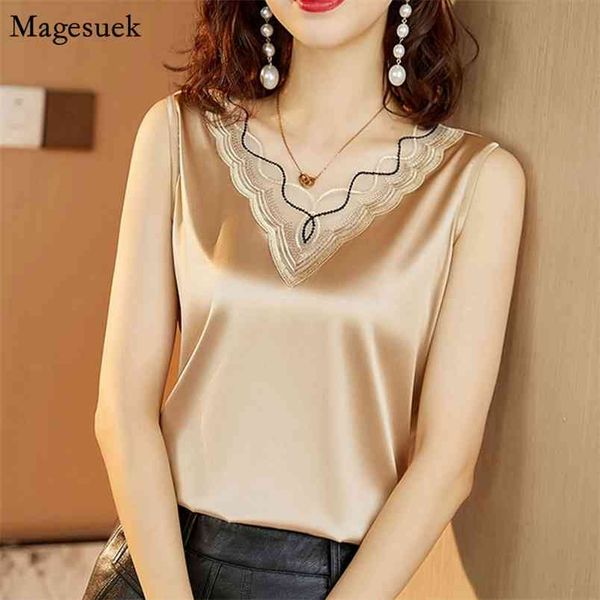plus size solid satin silk women shirts blouses v-neck embroidery lace woman shirt vintage summer clothes blusas 13735 210512, White
plus size solid satin silk women shirts blouses v-neck embroidery lace woman shirt vintage summer clothes blusas 13735 210512, White