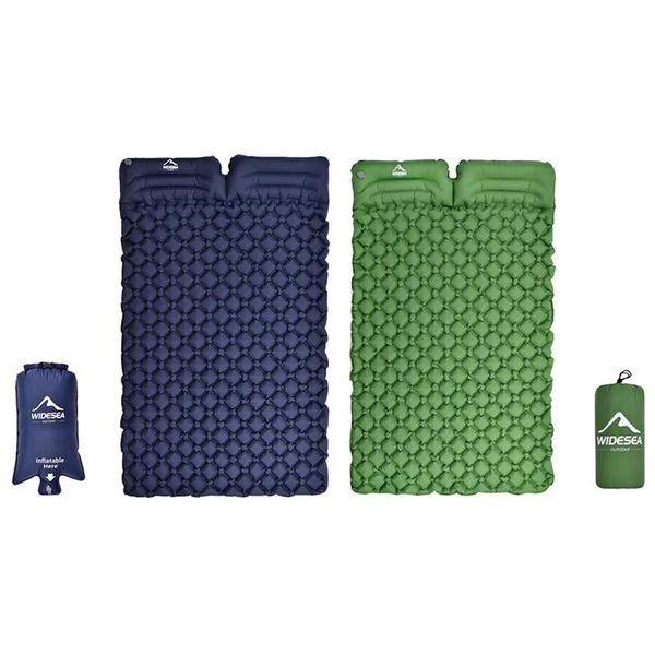 outdoor pads widesea camping double inflatable mattress sleeping pad moistureproof
outdoor pads widesea camping double inflatable mattress sleeping pad moistureproof
