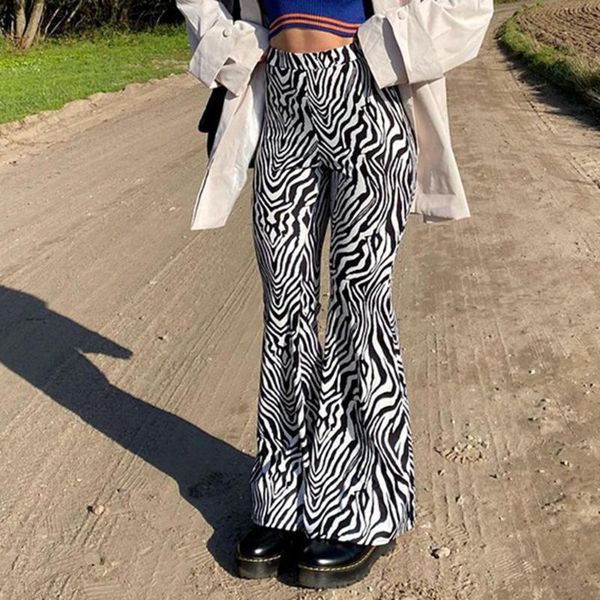 women's pants & capris autumn bell bottom simple fashion trend style zebra pattern elastic waist wide leg temperament trousers, Black;white
women's pants & capris autumn bell bottom simple fashion trend style zebra pattern elastic waist wide leg temperament trousers, Black;white