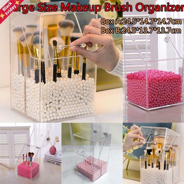 large size makeup brush storage container with lid transparent cosmetic organizer 500g beads desk dustproof box boxes & bins
large size makeup brush storage container with lid transparent cosmetic organizer 500g beads desk dustproof box boxes & bins