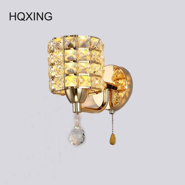wall lamp hqxing k9 crystal modern zipper pull chain switch stainless steel base lighting sconces lamparas de pared bedroom
wall lamp hqxing k9 crystal modern zipper pull chain switch stainless steel base lighting sconces lamparas de pared bedroom