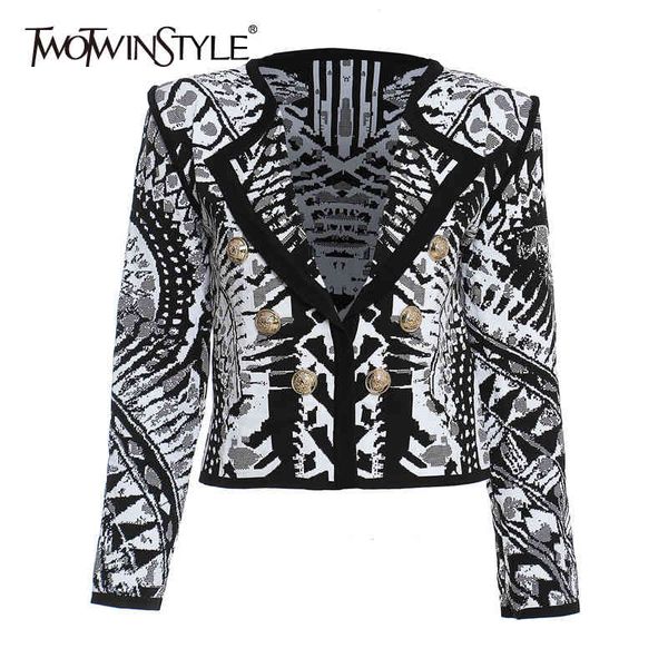 black white patchwork coat for women v neck long sleeve hit color printed short cardigans female fall fashion 210524, Black;brown
black white patchwork coat for women v neck long sleeve hit color printed short cardigans female fall fashion 210524, Black;brown