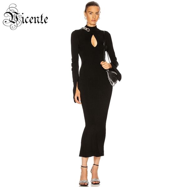 trendy silver chain design key hole long sleeves celebrity party bandage dress vestido 210520, Black;gray
trendy silver chain design key hole long sleeves celebrity party bandage dress vestido 210520, Black;gray