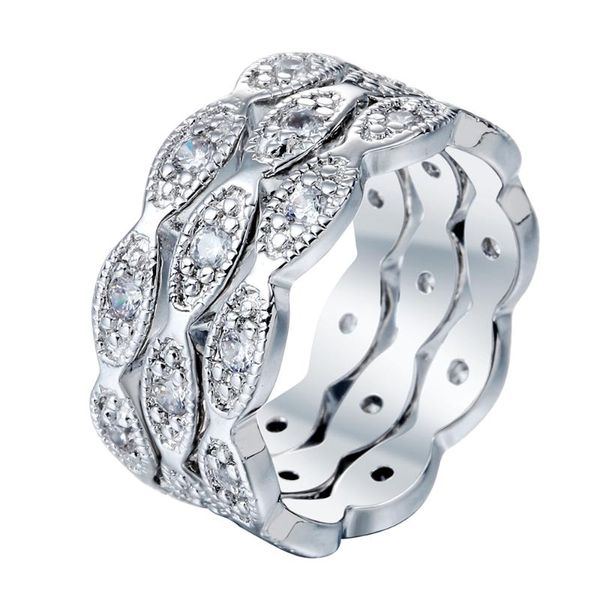 wedding rings hainon silver color eyes design luxury promise jewelry princess white zircon engagement sets 3pcs, Slivery;golden
wedding rings hainon silver color eyes design luxury promise jewelry princess white zircon engagement sets 3pcs, Slivery;golden