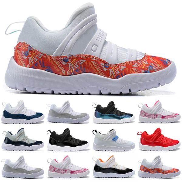 2022 kids 11s low space jam kids sports basketball shoes gs children heiress suede maroon bred 11 sneakers size 22-35, White;red
2022 kids 11s low space jam kids sports basketball shoes gs children heiress suede maroon bred 11 sneakers size 22-35, White;red
