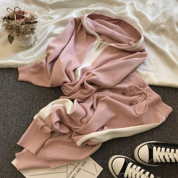 women's tracksuits zipper warm women 2 pieces set knitted outfits hooded sweater & lace-up pencil pants 2021 autumn winter female, Gray
women's tracksuits zipper warm women 2 pieces set knitted outfits hooded sweater & lace-up pencil pants 2021 autumn winter female, Gray