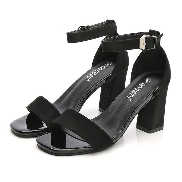 dress shoes sandals women's mid-heel high-heeled thick heel comfortable plus size spring and summer 2021 style buckle, Black
dress shoes sandals women's mid-heel high-heeled thick heel comfortable plus size spring and summer 2021 style buckle, Black