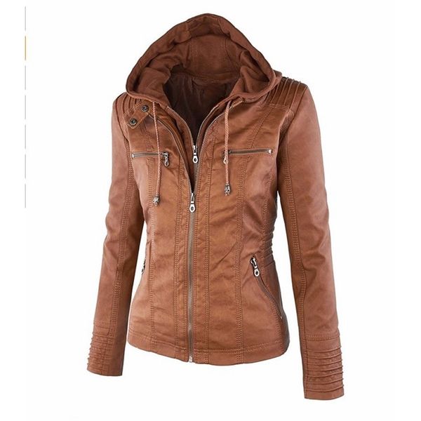 monerffi jacket women autumn motorcycle plus size leather coat casual long sleeve streetwear hooded pu jackets lady 201015, Black;brown
monerffi jacket women autumn motorcycle plus size leather coat casual long sleeve streetwear hooded pu jackets lady 201015, Black;brown