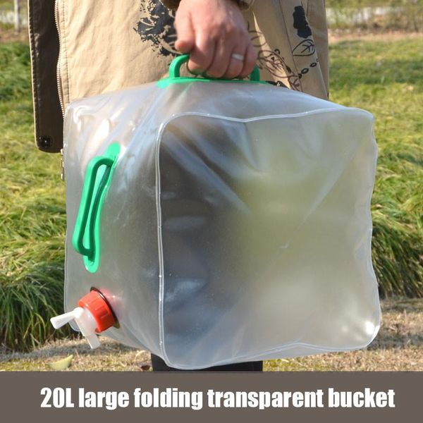 hydration packs outdoor 20l foldable transparent bucket portable water bag pvc camping kitchenware tool
hydration packs outdoor 20l foldable transparent bucket portable water bag pvc camping kitchenware tool