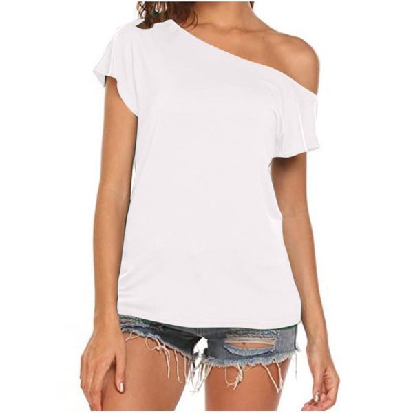 women's t-shirt women off shoulder short sleeve t shirts loose summer tee shirt femme casual harajuku pullover tunics tshirts, White
women's t-shirt women off shoulder short sleeve t shirts loose summer tee shirt femme casual harajuku pullover tunics tshirts, White