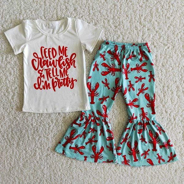 toddler cute infant girl letter print short sleeve t shirt lobster bell bottom fashion baby outfit wholesale boutique clothes, White
toddler cute infant girl letter print short sleeve t shirt lobster bell bottom fashion baby outfit wholesale boutique clothes, White