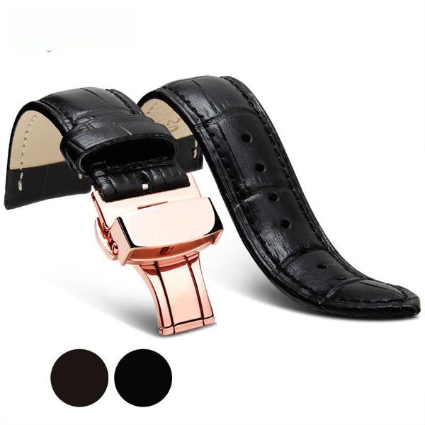 watch bands the first layer of cow leather strap male and female chain double click mechanical wrist accessori, Black;brown
watch bands the first layer of cow leather strap male and female chain double click mechanical wrist accessori, Black;brown