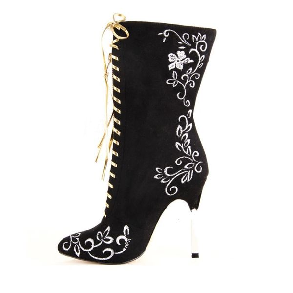 boots mode woman knee high embroider boots heels pointed black toe red wedding shoes female size eua 4-10.5. v2h3
boots mode woman knee high embroider boots heels pointed black toe red wedding shoes female size eua 4-10.5. v2h3