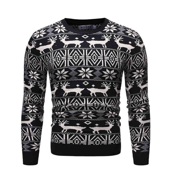 christmas men's o-neck cotton pullover warm print elk autumn slim long sve cloth knitted casual men sweater ugly pull homme, Black
christmas men's o-neck cotton pullover warm print elk autumn slim long sve cloth knitted casual men sweater ugly pull homme, Black