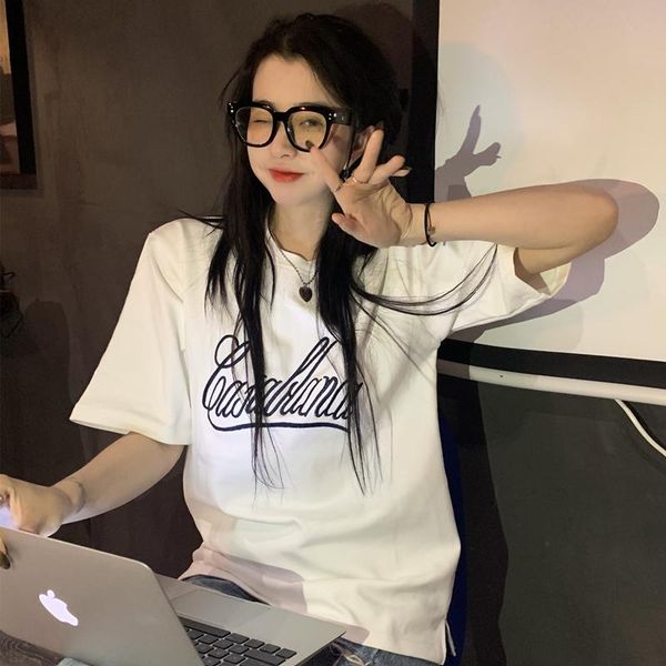 summer casual fashion hong kong short sleeve t-shirt women's 2021 loose tide high street half jacket, White
summer casual fashion hong kong short sleeve t-shirt women's 2021 loose tide high street half jacket, White