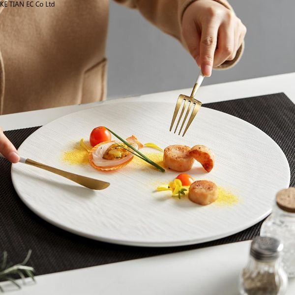dishes & plates european-style ceramic western-style steak flat plate high-end dinner home 12-inch fruit salad restaurant tableware
dishes & plates european-style ceramic western-style steak flat plate high-end dinner home 12-inch fruit salad restaurant tableware