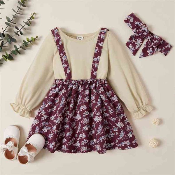 arrival autumn and spring 2-piece toddler girl solid long-sleeve floral strap dress sets kids clothes 210528, White
arrival autumn and spring 2-piece toddler girl solid long-sleeve floral strap dress sets kids clothes 210528, White