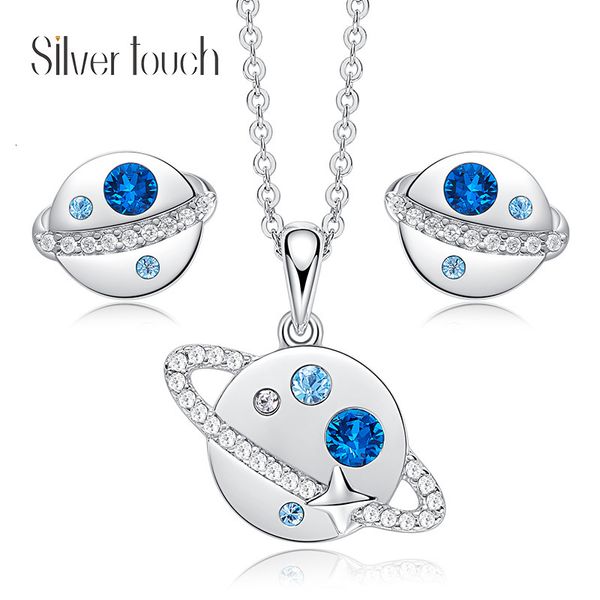 necklace patent design fashionable blue star s925 sterling silver wandering earth earrings jewelry set
necklace patent design fashionable blue star s925 sterling silver wandering earth earrings jewelry set