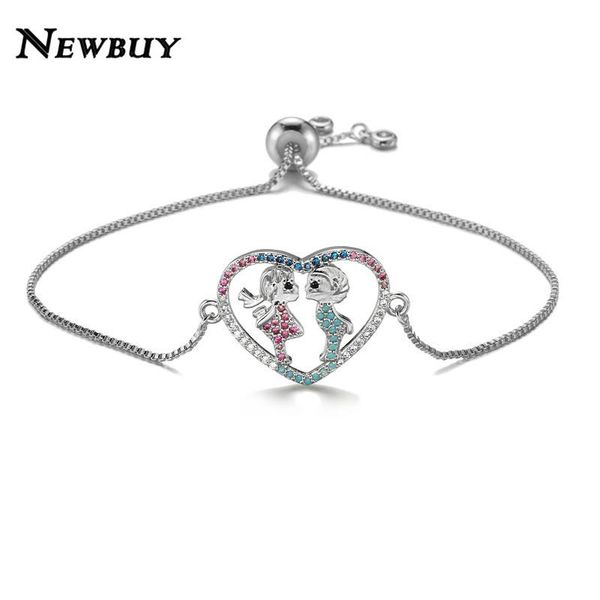 charm bracelets buy romantic boy & girl heart lovers' + cz bracelet women wedding jewlry adjustable copper chain, Golden;silver
charm bracelets buy romantic boy & girl heart lovers' + cz bracelet women wedding jewlry adjustable copper chain, Golden;silver
