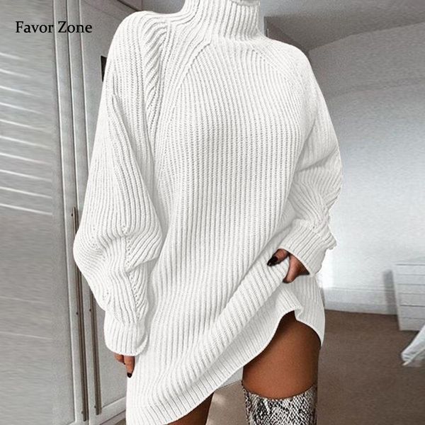casual dresses women's winter sweater dress lantern sleeve knitted turtleneck warm loose elegant evening party for woman, Black;gray
casual dresses women's winter sweater dress lantern sleeve knitted turtleneck warm loose elegant evening party for woman, Black;gray