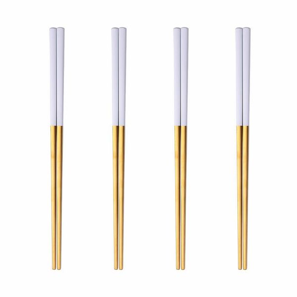 chopsticks 4 pairs stainless steel chinese non-slip set reusable travel sticks kitchen sushi drop
chopsticks 4 pairs stainless steel chinese non-slip set reusable travel sticks kitchen sushi drop