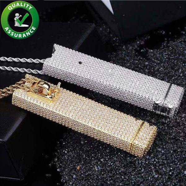 designer jewelry iced out pendant mens necklace hip hop bling diamond mens gold chain pendants electronic cigarette decorative shell fashion, Silver
designer jewelry iced out pendant mens necklace hip hop bling diamond mens gold chain pendants electronic cigarette decorative shell fashion, Silver