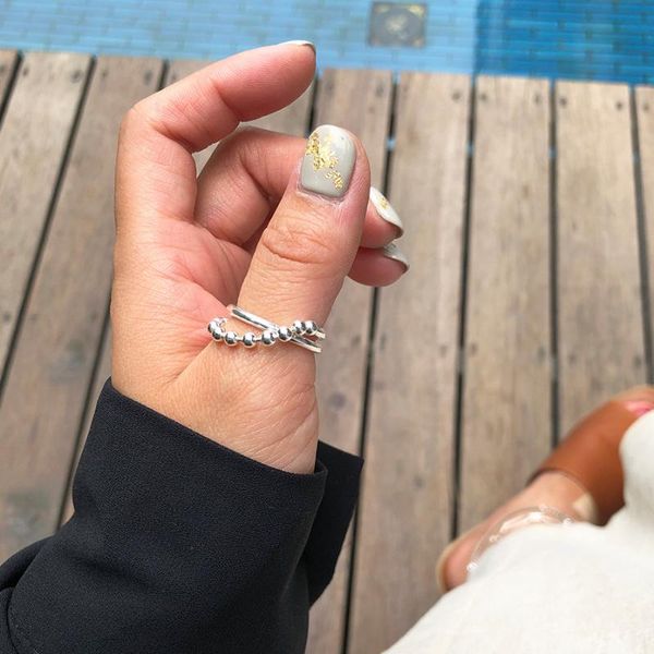 korean version of the hundred tide people net red 925 pure silver ring ball japan niche finger index cluster rings, Golden;silver
korean version of the hundred tide people net red 925 pure silver ring ball japan niche finger index cluster rings, Golden;silver