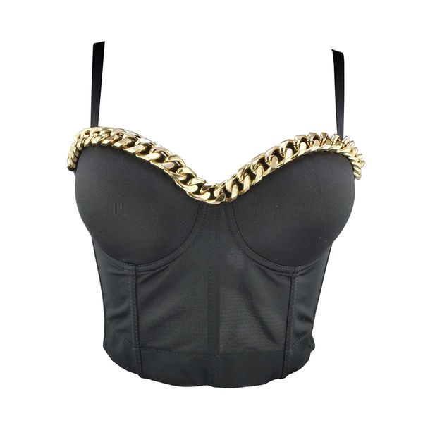 women fashion chain thin retro sleeveless outer wear lady black white bustier crop l778 210527, Black;gray
women fashion chain thin retro sleeveless outer wear lady black white bustier crop l778 210527, Black;gray
