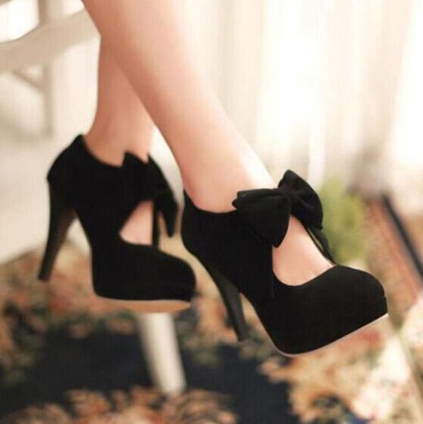 dress shoes us4-13 chic womens suede platform high heel bow tie bowknot sweet pumps mary jane plus size 3colors c617, Black
dress shoes us4-13 chic womens suede platform high heel bow tie bowknot sweet pumps mary jane plus size 3colors c617, Black