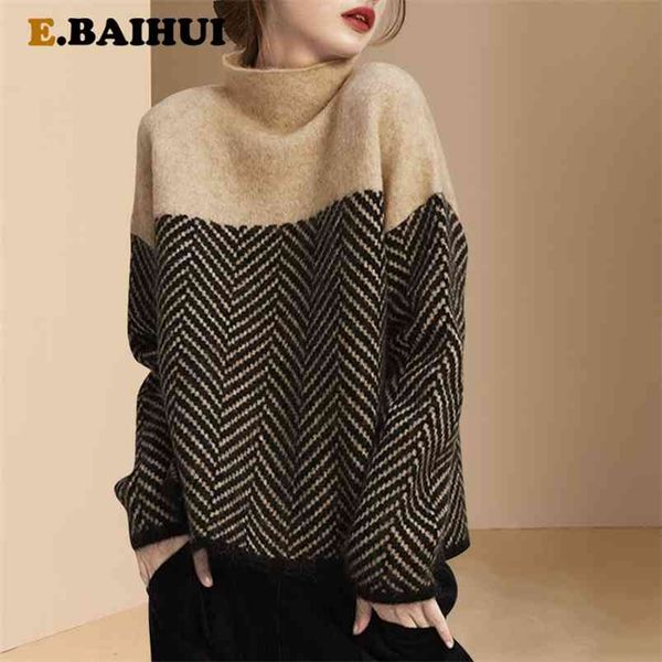 ebaihui autumn spring knitting turtleneck pullovers loose sweater multi color bottoming long sleeve minimalism sweater 210805, White;black
ebaihui autumn spring knitting turtleneck pullovers loose sweater multi color bottoming long sleeve minimalism sweater 210805, White;black