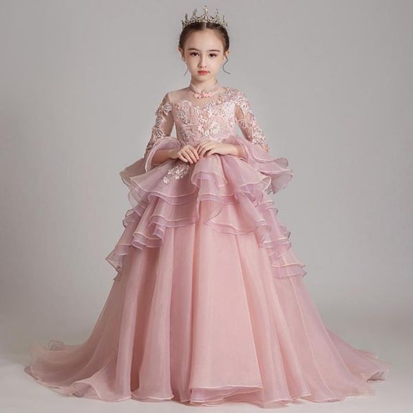 children girls sweet pink color dress florals wedding birthday party lace mesh princess kids elegant piano host l21 girl's dresses, Red;yellow
children girls sweet pink color dress florals wedding birthday party lace mesh princess kids elegant piano host l21 girl's dresses, Red;yellow