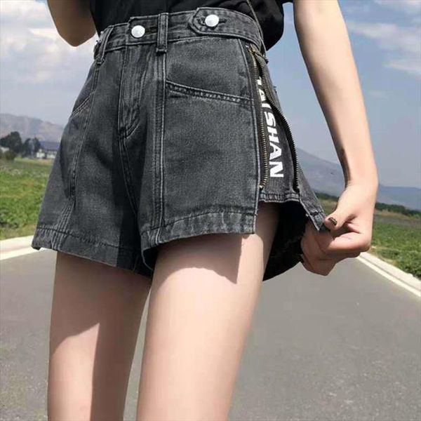 high waist loose denim women skirt shorts summer a line pants wide leg fashion straight bsq170, Black
high waist loose denim women skirt shorts summer a line pants wide leg fashion straight bsq170, Black