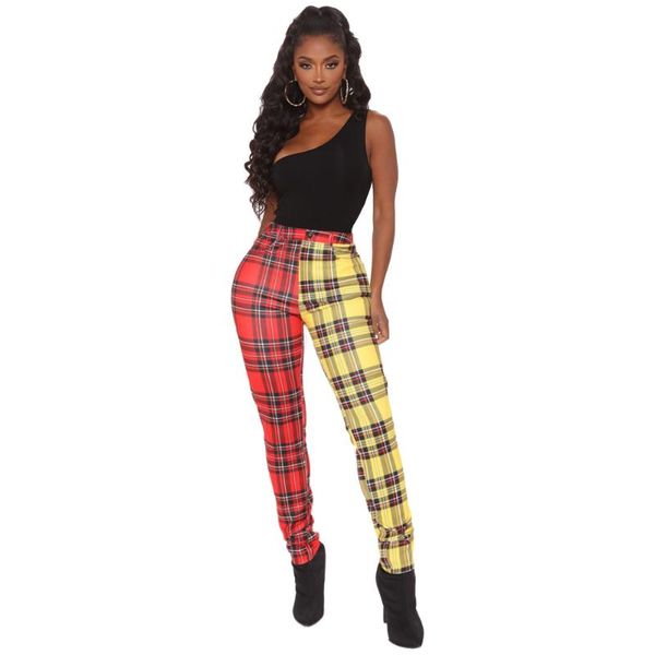 spring 2021 women reduction of age casual style long pants buttons high waist plaid little feet women's & capris, Black;white
spring 2021 women reduction of age casual style long pants buttons high waist plaid little feet women's & capris, Black;white
