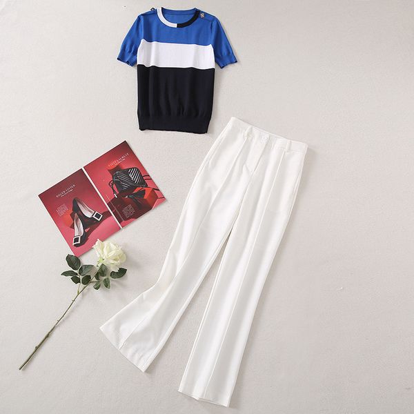 women's two piece pants runway fashion pants will see 2-piece elegant women's ensemble striped mesh upper and suit ol outfits s7f1, White
women's two piece pants runway fashion pants will see 2-piece elegant women's ensemble striped mesh upper and suit ol outfits s7f1, White