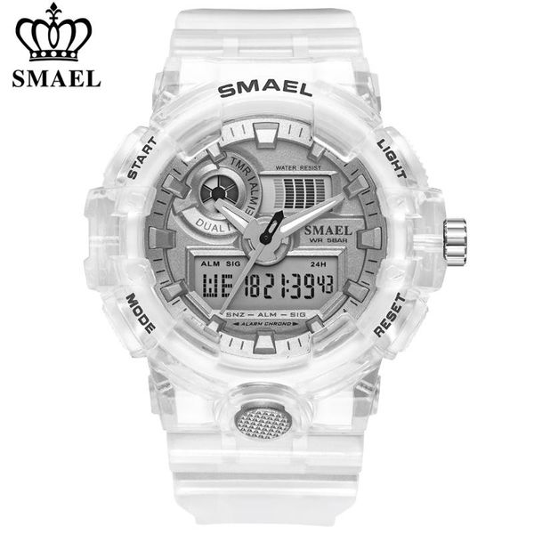 wristwatches smael sport watch men waterproof brand digital watches quality plastic band dual display wristwatch relogio masculino, Slivery;brown
wristwatches smael sport watch men waterproof brand digital watches quality plastic band dual display wristwatch relogio masculino, Slivery;brown