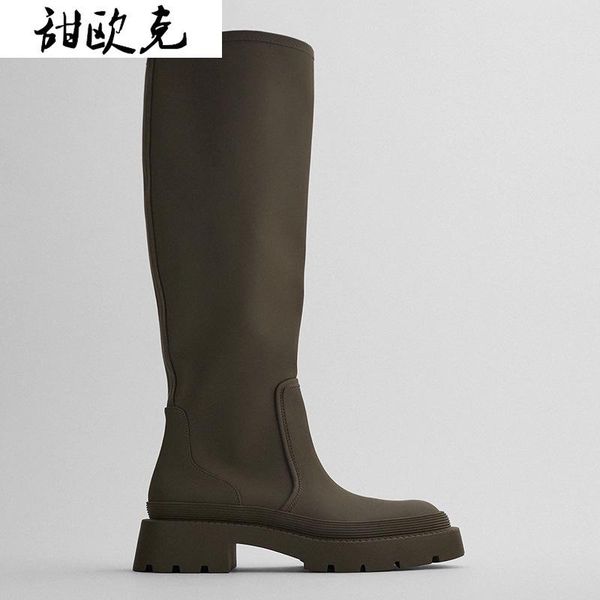 fahion women genuine leather calf height boots 2021 winter platform long knight, Black
fahion women genuine leather calf height boots 2021 winter platform long knight, Black