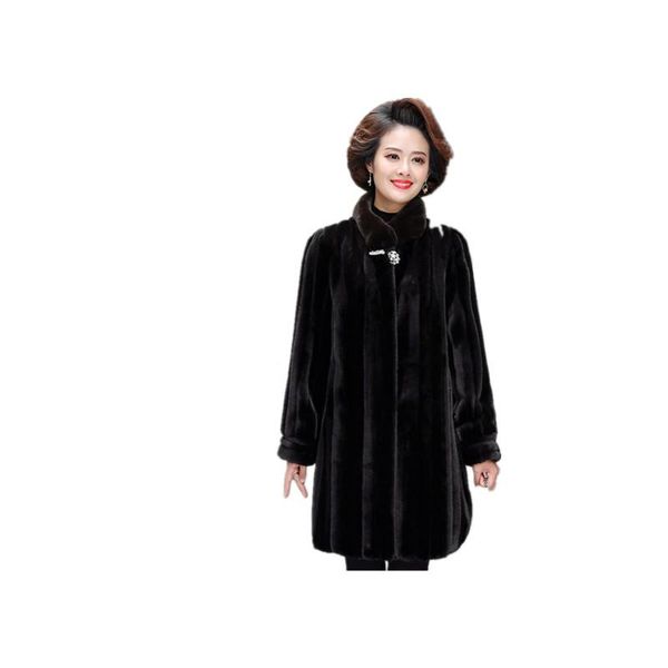 women's fur & faux 2021 winter women long coat solid color ladies jacket fashion casual thicken female parkas t1431, Black
women's fur & faux 2021 winter women long coat solid color ladies jacket fashion casual thicken female parkas t1431, Black