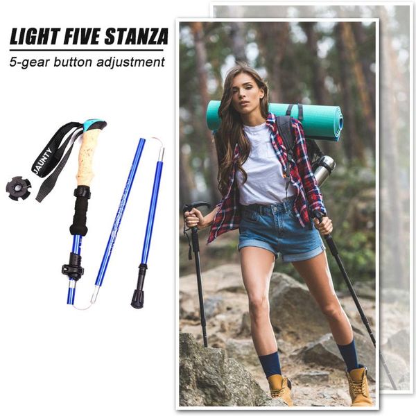 trekking poles 5-section alloy walking stick folding lightweight alpenstock hiking cane pole for outdoor climbing
trekking poles 5-section alloy walking stick folding lightweight alpenstock hiking cane pole for outdoor climbing