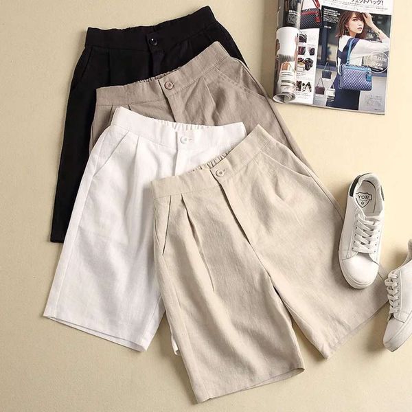 cotton and linen casual shorts women's ps size 2021 summer style korean high-waist thin wide-leg, White;black
cotton and linen casual shorts women's ps size 2021 summer style korean high-waist thin wide-leg, White;black