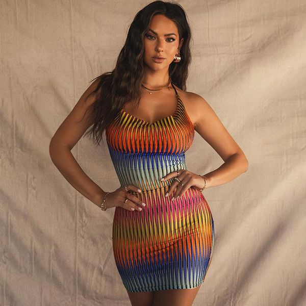 casual dresses summer dress women backless halter sundress mesh striped knitting mini for woman 2021 skinny bodycon party clubwear, Black;gray
casual dresses summer dress women backless halter sundress mesh striped knitting mini for woman 2021 skinny bodycon party clubwear, Black;gray