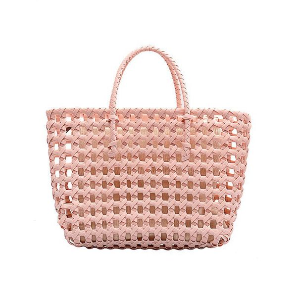 hbp lady handbag shopping bags single shoulder bag fashion hollow out plain crochet two pic