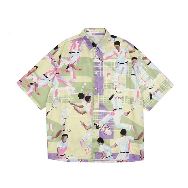men's casual shirts high street retro lapel oversize short sleeve mens and womens summer beach vacation hawaiian shirt 2dmi, White;black
men's casual shirts high street retro lapel oversize short sleeve mens and womens summer beach vacation hawaiian shirt 2dmi, White;black