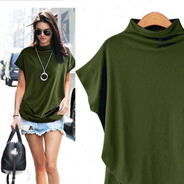 plus size summer tunics korean women shirts casual turtleneck loose short sleeve solid yj, White
plus size summer tunics korean women shirts casual turtleneck loose short sleeve solid yj, White