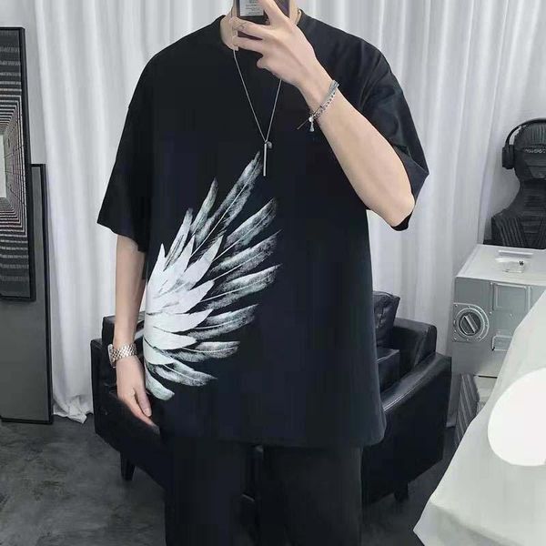 men's t-shirts large size short-sleeved summer printed t-shirt ins trend half-sleeved loose korean shirt fat casual five-point sleeve m, White;black
men's t-shirts large size short-sleeved summer printed t-shirt ins trend half-sleeved loose korean shirt fat casual five-point sleeve m, White;black