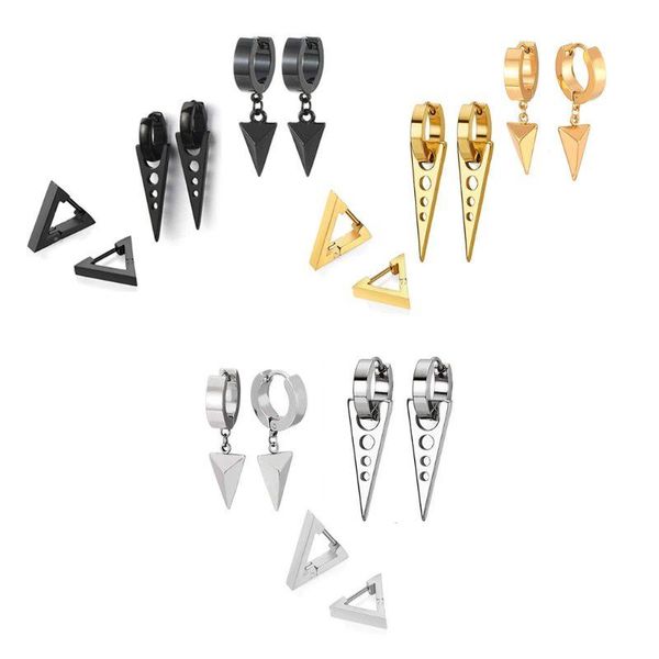 dangle & chandelier 3 pair/set fashion triangle stainless steel personality earrings stud set punk street style men women earring x5qd, Silver
dangle & chandelier 3 pair/set fashion triangle stainless steel personality earrings stud set punk street style men women earring x5qd, Silver