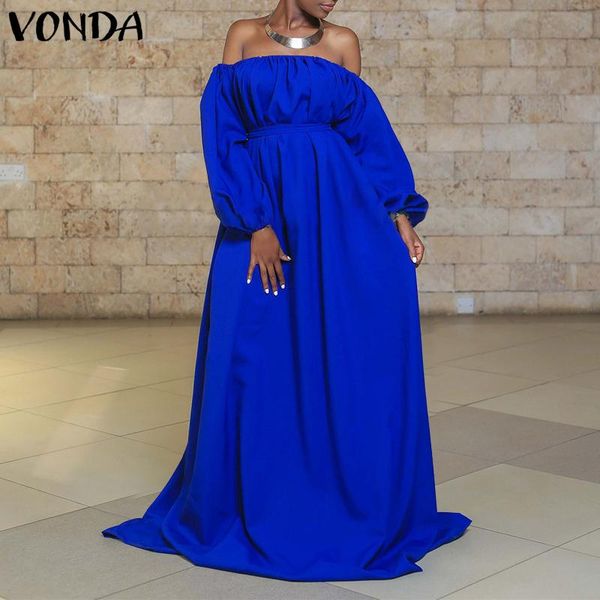 casual dresses long maxi dress puff sleeve off shoulder vonda women 2021 loose solid color bohemian vestidos femme sundress, Black;gray
casual dresses long maxi dress puff sleeve off shoulder vonda women 2021 loose solid color bohemian vestidos femme sundress, Black;gray