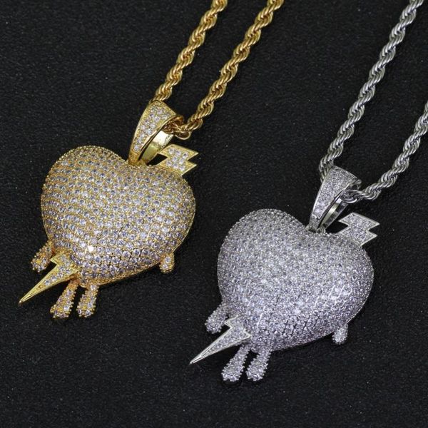 fashion charm hip hop iced brass cz arrow pierces the heart pendant necklace party jewelry gift formen and women necklaces, Silver
fashion charm hip hop iced brass cz arrow pierces the heart pendant necklace party jewelry gift formen and women necklaces, Silver